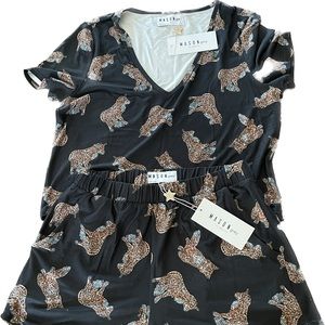NWT Mason Grey PJ set Sz S